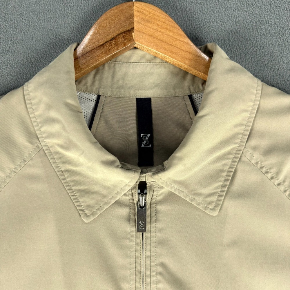 Zegna Sport Jacket Mens 2XL Beige Bi Swing Zip Quiet Luxury Minimalist Luxe - Picture 5 of 16